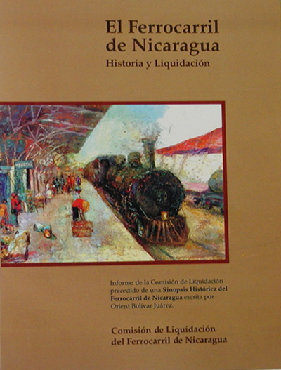 book cover; Ferrocarril de Nicaragua Liquidacion